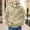 Beige, variant on Boys Solid Color Half-Zip Hooded Sweatshirt, Casual Long Sleeve Pullover with Chest Pockets & Kangaroo Pocket, Fall Winter Warm Hoodie for Kids, Beige 110