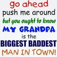 thumbnail image 2 of CafePress - Baddest Grandpa Infant Bodysuit - Baby Light Bodysuit, Size Newborn - 24 Months, 2 of 4