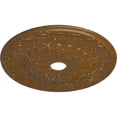 thumbnail image 3 of Ekena Millwork 26 3/4"OD x 3 5/8"ID x 1 3/8"P Elsinore Ceiling Medallion (Fits Canopies up to 3 5/8"), Hand-Painted Smokey Topaz Crackle, 3 of 6