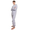 thumbnail image 2 of Gray Hoodie Onesie Jumpsuit Premium One-Piece SweatSuit for Men & Women, 2 of 3
