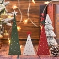 thumbnail image 4 of 3PCS Christmas Tree Ornament, Double-Sided Christmas Trees Farmhouse Wood Sign Tabletop Decor for Home Office Fireplace Centerpieces Gifts, 4 of 10