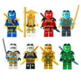 thumbnail image 2 of 24-Piece Ninja Action Figure Building Block Set, 1.77 Inch Hero & Villain Character Collection for Creative Play, 2 of 5