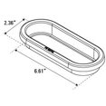thumbnail image 3 of TecNiq, Inc LED Light Kit for Trailers Trucks RVs - Oval Stop/Turn/Tail Lights - Oval Reverse Lights - 2.5" Amber Sidemarkers - 2.5" Red Sidemarkers (Over 80" Width) (Grommet Mounted), 3 of 4