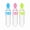 Multi-color, variant on 3 Pack Silicone Baby Food Dispensing Spoon Feeder 3oz - Infant Squeeze Cereal Feeder, Baby Fresh Food Feeder, Feed Bottle for Puree, Solid Baby Food, BPA Free, Babies (White)