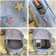 thumbnail image 7 of SQDWYGUO Y2K Aesthetic Backpack Preppy Backpack Cute Trendy Star Backpack Laptop Backpack Back to College Supplies,Grey, 7 of 7