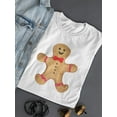 thumbnail image 3 of Watercolor Gingerbread Cookie T-Shirt Women -Image by Shutterstock, Female Medium, 3 of 4