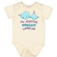 thumbnail image 3 of Inktastic My Auntie Whale-y Loves Me Boys or Girls Baby Bodysuit, 3 of 5