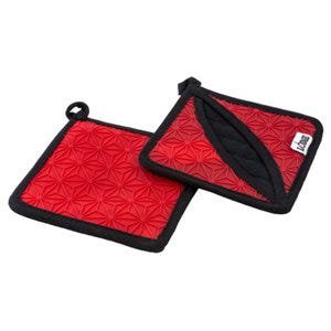 

Lodge Pot Holder/Trivet Red Silicone & Fabric 2-Pk. 1 Pack