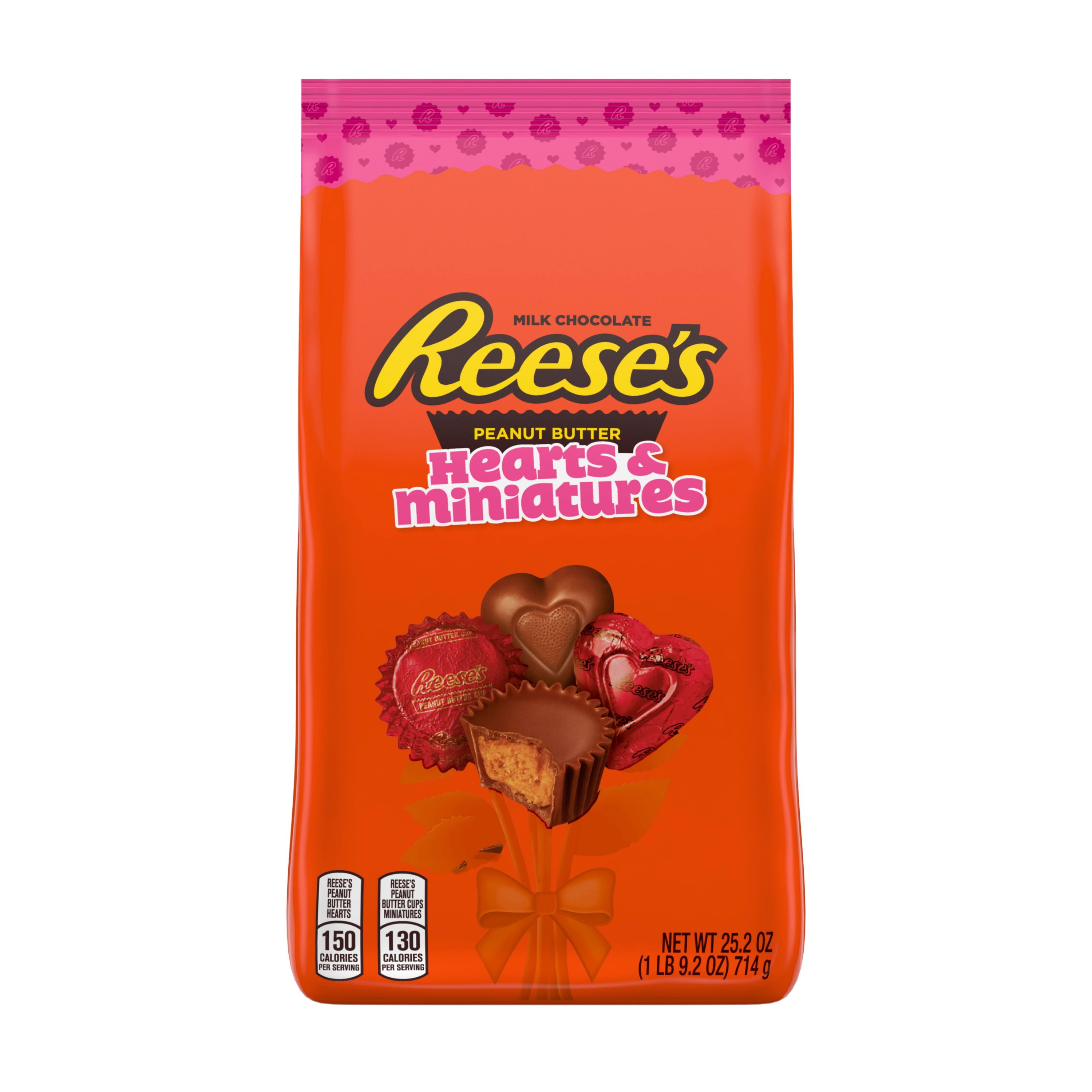 Reese's, Valentine's Peanut Butter Hearts and Miniatures Chocolate