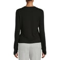 thumbnail image 3 of Avia Women’s Long Sleeve Wrap Yoga Top, 3 of 5