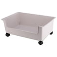 thumbnail image 3 of Contenedor de almacenamiento, organizador de archivos, con ruedas, ropa decorativa de gran tamaño para mudanzas S blanco, 3 of 9