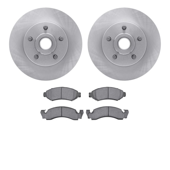 Dynamic Friction Company Front Brake Rotors with 5000 Advanced Brake Pads 6502-54260