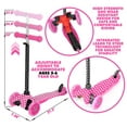 thumbnail image 3 of Rugged Racers Mini 3-Wheel Kids Scooter in Pink Polka Dot, 3 of 6