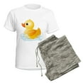 thumbnail image 5 of CafePress - Rubber Duck Pajamas - Women's Short Sleeve Print T-Shirt and Pants Light Cotton Pajama Set, 5 of 7