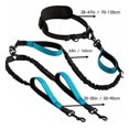 thumbnail image 3 of Reflective Dual Dog Leash for 2 Dogs Padded Handles Dual Dog Leash for Medium Large Dogs Training Jogging Running A, 3 of 5