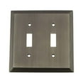 thumbnail image 5 of Nostalgic Warehouse 719879 Deco Switch Plate with Double Toggle, Bright Chrome, 5 of 7