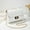 Large, white [recommended by the store manager], variant on Versatile fashion chain bag Premium shoulder oblique span bag Embroidery embroidery women's bag Mini small square bag Exquisite mobile phone bag