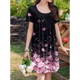 thumbnail image 4 of Avidlove Nightgowns for Women Pleated Sleep Shirts Lace Trim Neck Sleep Dress Short Sleeve Night Shirts, 4 of 7