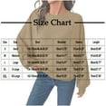 thumbnail image 3 of Ounisa Women's Oversized Crewneck Sweater Batwing Puff Long Sleeve Cable Slouchy Pullover Jumper Tops, 3 of 8
