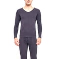thumbnail image 1 of Minnieouse Conjunto de ropa interior térmica para hombre, terciopelo, Otoño Invierno, oficina, escuela, sueño al aire libre, capa básica, ropa Ropa interior Gris oscuro, 1 of 6