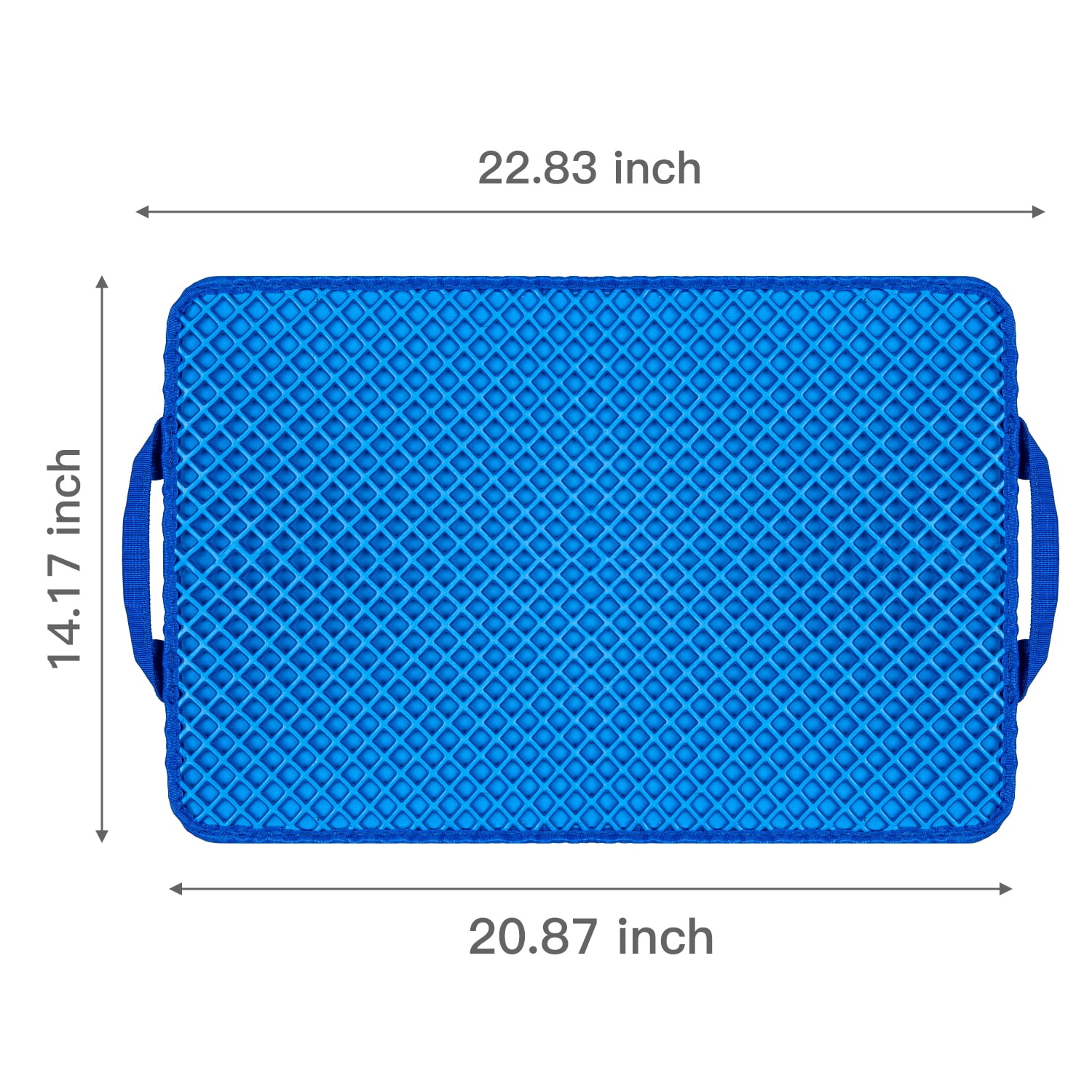 Pefilos Double Layer Anti Tracking Waterproof Cat Litter Trapping Mat Blue Pefilos Double Layer Anti Tracking Waterproof Cat Litter Trapping Mat Blue