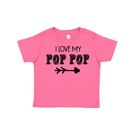 

Inktastic I Love My Pop Pop with Arrow Gift Toddler Boy or Toddler Girl T-Shirt