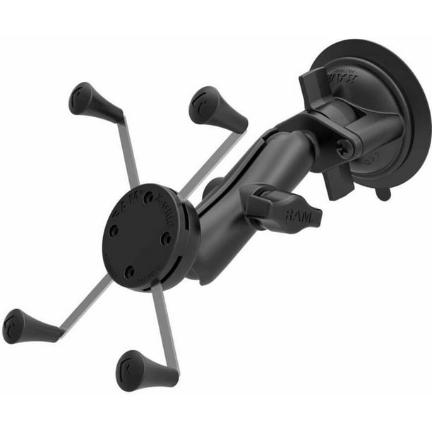RAM-B-166-C-UN10 Long Twist & Lock Suction Mount & X-Grip for iPhone X (sku 42093)