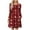 Red, variant on ZHYou Womens Christmas Plaid Snowman Dresses Long Sleeve Casual Gown Round Neck Red and White Print Festive Comfortable Mini Dress with Pockets,Red,M