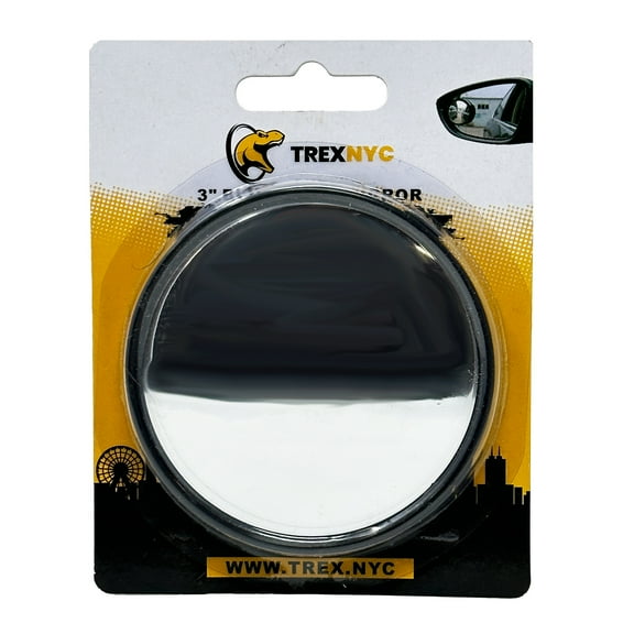 T-Rex Blind Spot Mirror, Attaches to Your Exterior Car Mirror (3" Round)