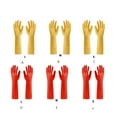 thumbnail image 4 of Guantes de goma Wosthever para cocina 2 piezas Amarillo S, 4 of 6
