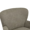 thumbnail image 5 of Christopher Knight Home Contemporary Boucle Upholstered Chair with Flared Armrest and Wood Frame, Light Brown, 5 of 9