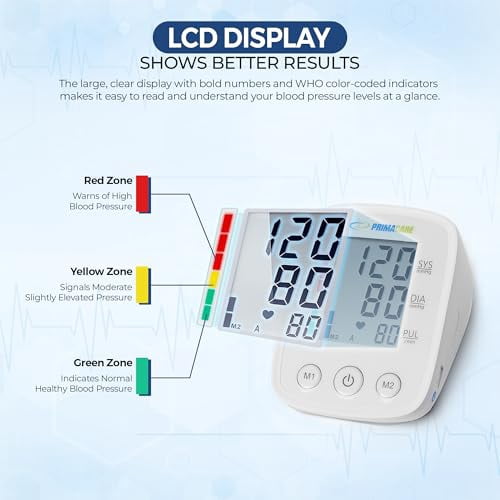 Primacare DS-8007 Automatic Digital Blood Pressure Monitor