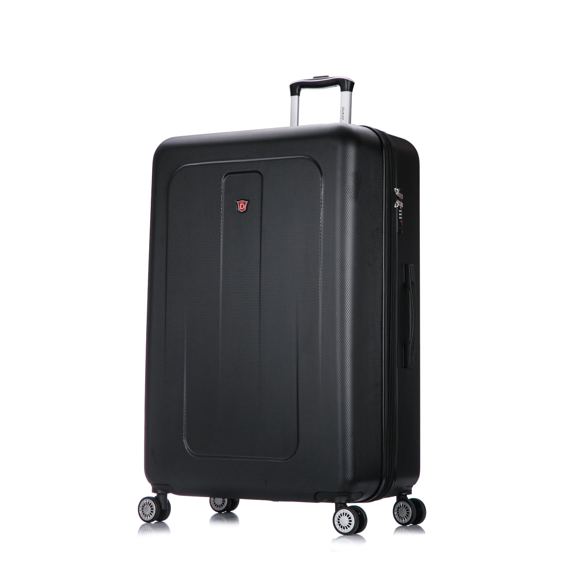 DUKAP Crypto 32 Hardside Lightweight Luggage with Spinner Wheels Handle and Trolley Black