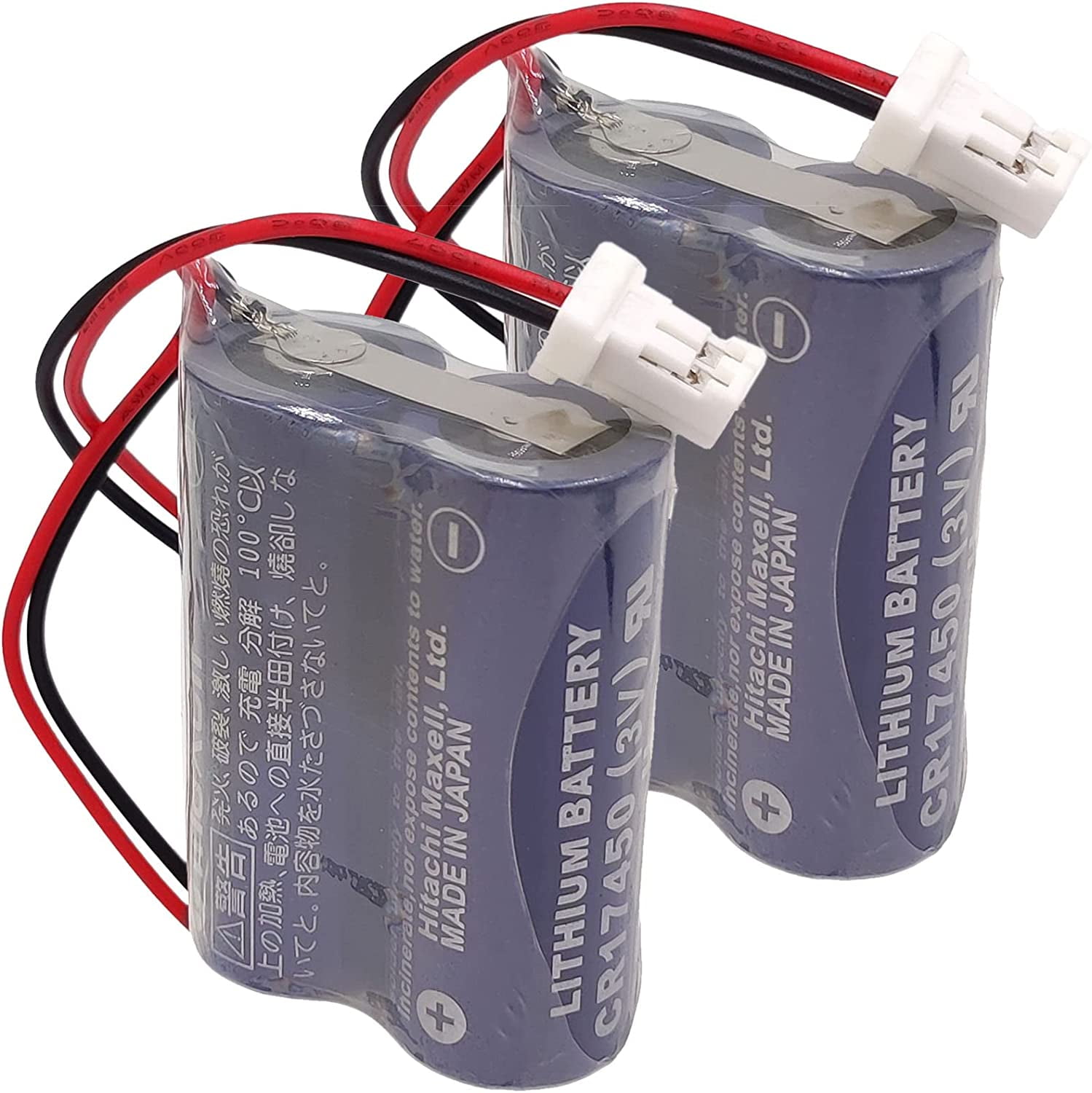 (2 Pack) CR174502WK27 / D80UB016170 3V Replacement PLC Battery 2