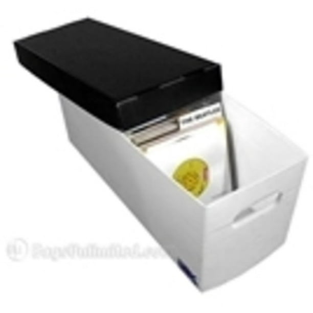 BAGS UNLIMITED 45rpm Record Storage Box, Plastic Corrugated boxes holds