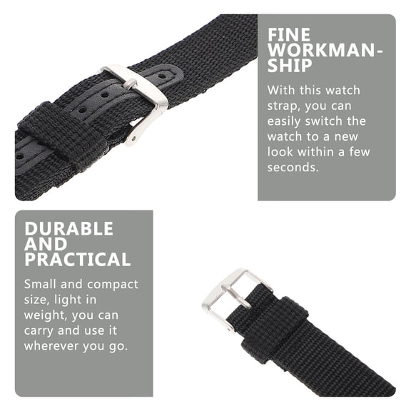 ifundom Nylon Replacement Watch Band for Men, Comfortable Adjustable Strap, 1 Piece, Perfect Fit and Breathable Design