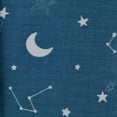 thumbnail image 5 of Parent's Choice 100% Cotton Fitted Crib Sheets for Baby Boys, Blue, Space, 2 Count, 5 of 9
