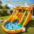 thumbnail image 3 of INFLATEFLY Inflatable Water Park 10 in 1 Multifunctional with Double Slides, Climbing Wall, 2 Basketball Hoops, Dual Water Cannons, 3 of 10