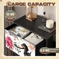 thumbnail image 2 of Animal Dresser for Bedroom with 4 Storage Drawers Dachshund Dog Pink Floral Design Dressers Chest of Drawers Steel Framed Fabric Closet Organizers for Nursery Entryway, 2 of 8