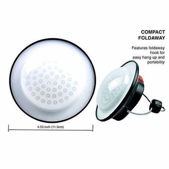 SUBOOS LED Portable Camping Tent Light, Super Bright with 3 Light Modes, 100h Runtime, Waterproof, Battery Powered Outdoor LED Lantern with Foldable Hook, Carabiner, Great for Hurricane, Eme