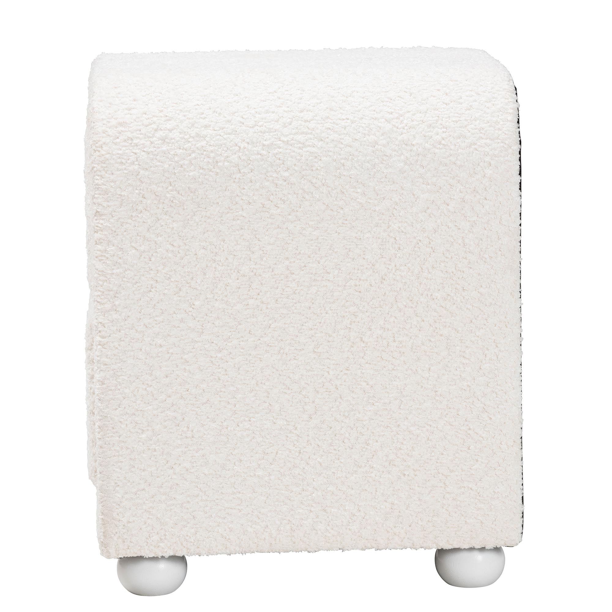 Baxton Studio Bonilla Modern Nightstand, 2-Drawer, White