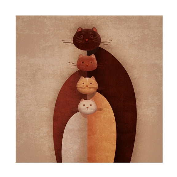 Emel Tunaboylu 'Cat Gang' Canvas Art