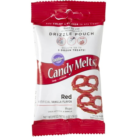 (5 pack) (5 Pack) Wilton Red Candy Melts Drizzle Pouch, 2 oz.