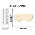 thumbnail image 4 of Unfinished Wood Goggles Shape - Craft - up to 46" 36" / 1", 4 of 5