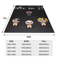 thumbnail image 4 of Lsque The Binding of Isaac Pattern Fuzzy Fleece Throw Blanket Extra Large,Super Soft,Fluffy and Warm Blankets for Couch,Bed,All Season Use (40"x30"), 4 of 7