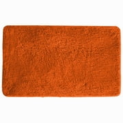 Mary Bath Mat, Soft Plush Shaggy Thick Fluffy Bathroom Rug, Non-slip Rubber Back, Water Absorbent - 21x34 Inch Orange