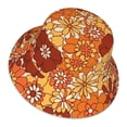 thumbnail image 3 of Kll Hippie Flower Bucket Hat For Women Men Packable Travel Beach Sun Hat Outdoor Rave Accessories Reflective Fisherman Cap, 3 of 9