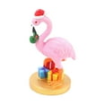 thumbnail image 4 of Escultura de resina navideña, estatua de mensajero animal coleccionable Flamenco, 4 of 9