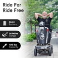 thumbnail image 5 of Heavy Duty 4 Wheel Mobility Scooters for Seniors & Adults 400lbs Capacity, Electric Powered Wheelchair Device with Full Lighting System, Long Range 500W All Terrain Fast Mobility Scooter for Travel, 5 of 11