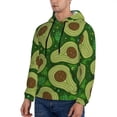 thumbnail image 3 of Bingfone Big Colorful Avocados Men'S Drawstring Hoodie Long Sleeve Pocket Sweatshirts-4x-Large, 3 of 9